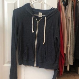 Small Abercrombie Navy Zipup Sweatshirt